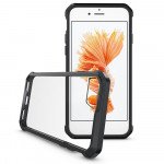 Wholesale iPhone 7 Plus Air Hybrid Clear Case (Black)